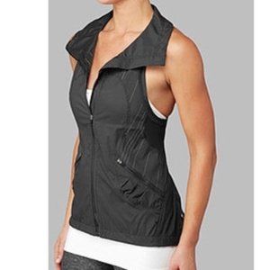 Lululemon Woman Gray Reflective Running Zip Vest Sz. 10